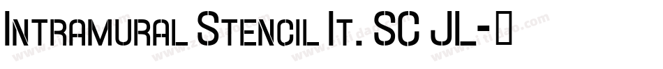 Intramural Stencil It. SC JL字体转换
